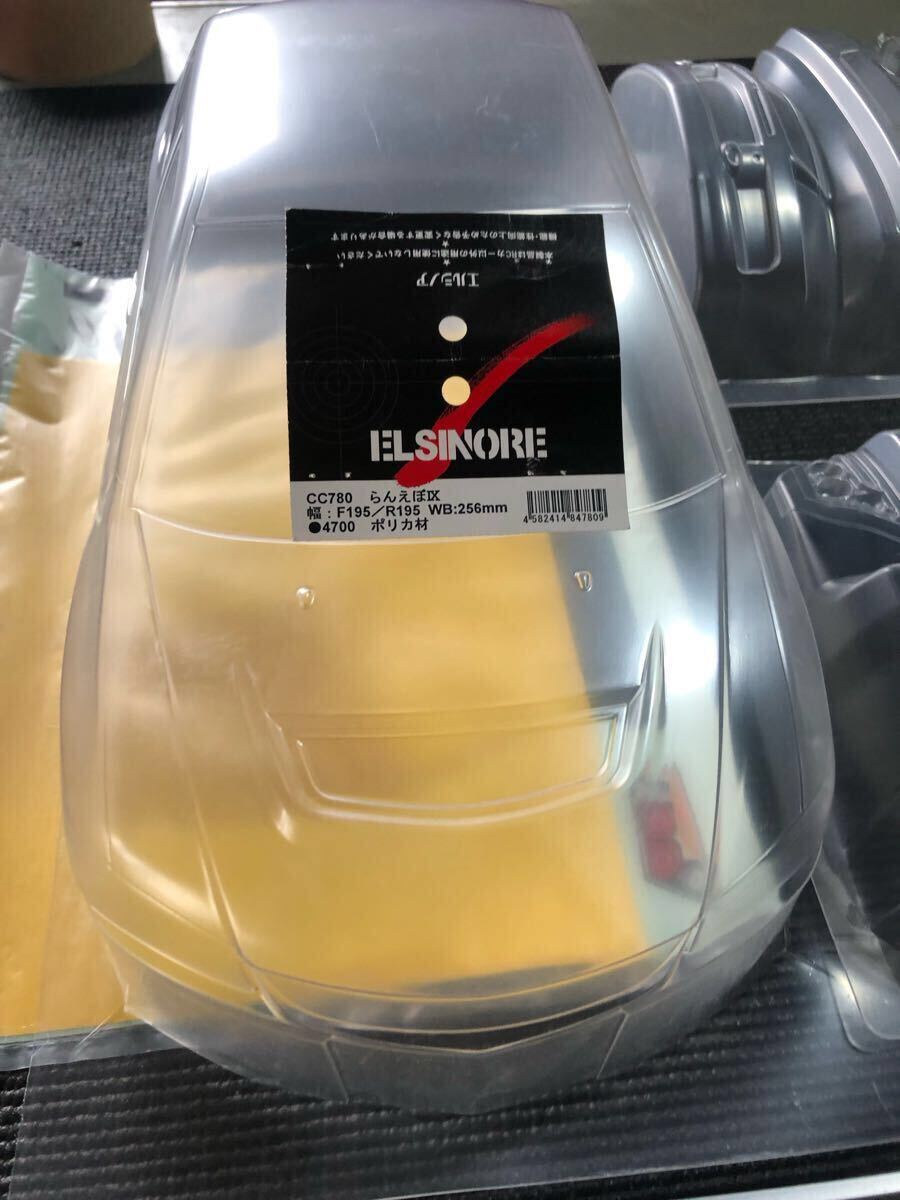 ラジコンボディ エルシノア ランサーエボリューション9別売エアロ