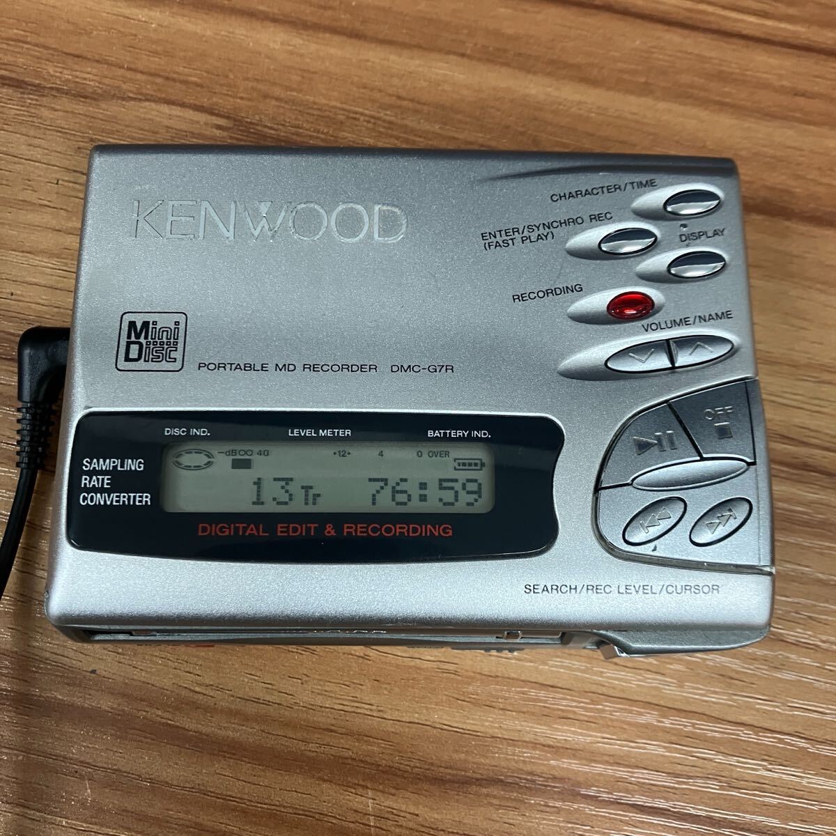 KENWOOD DMC-G7R ポータブルMDレコーダー 動作確認済 KENWOOD