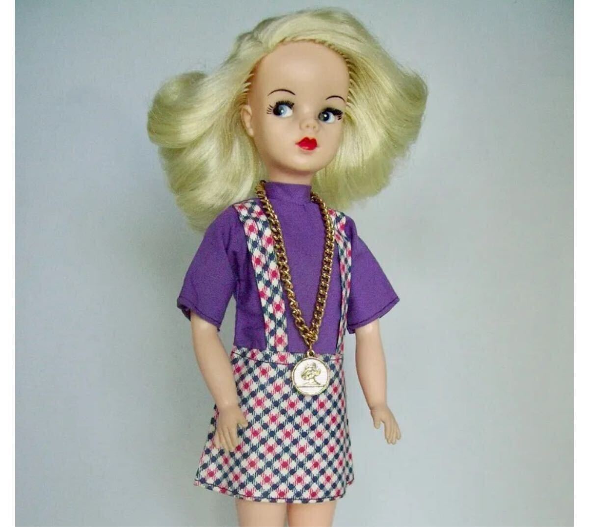 Sindyちゃん　ヴィンテージ レア1960's ヴィンテージSindyシンディちゃんミニ丈ワンピース(英国