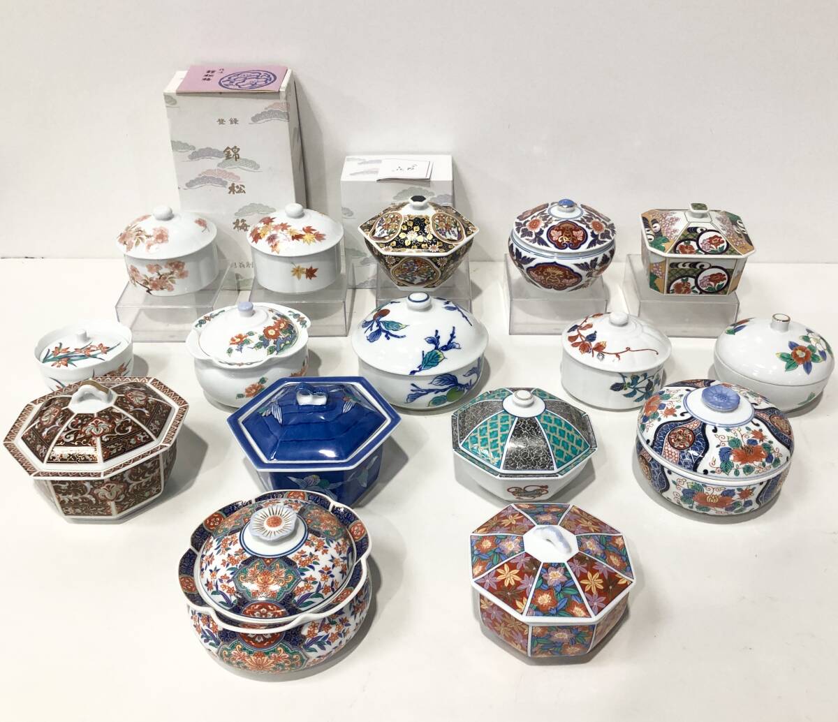 和食器　四角　小鉢　20個セット 蘇や(MtY2090) 和食器 錦松梅 有田焼 小鉢 四角鉢 六角鉢 八角鉢 小物