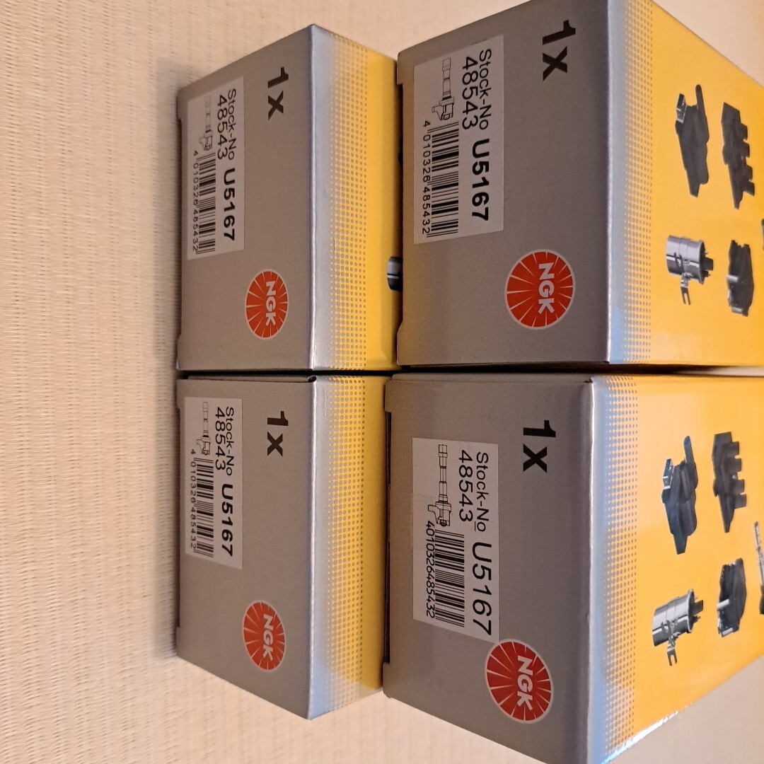 4本セット U5167 日本特殊陶業 NGK イグニッションコイル ストックNo.48543 フィット/フリード/インサイト等 (LEA/L13A/L15A型エンジン等)_2