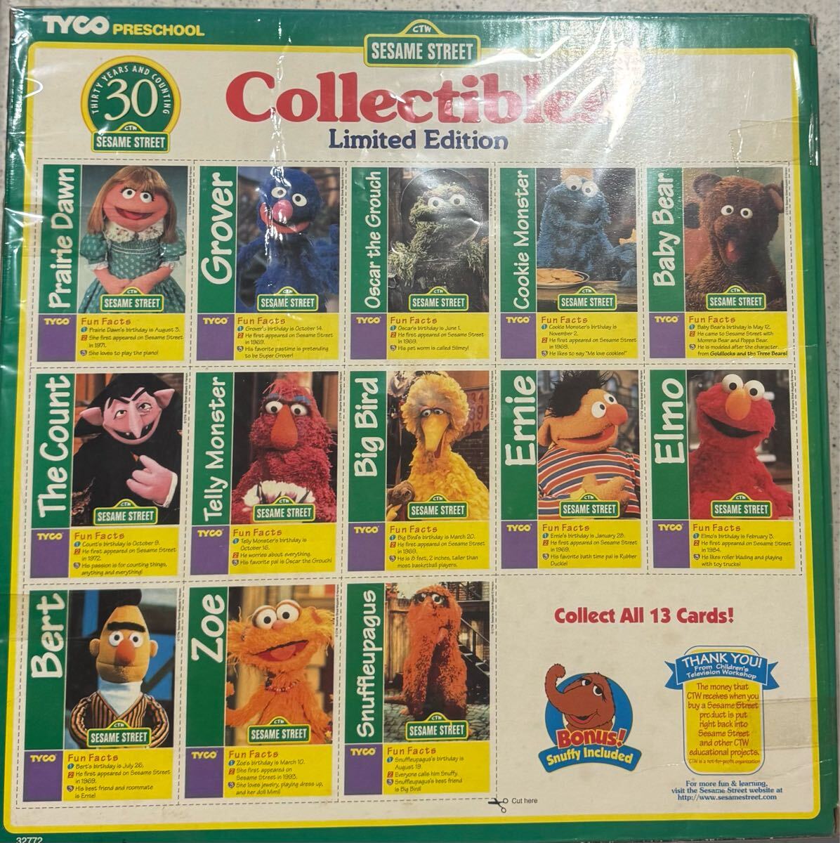 希少 レア 長期保管品 13set ツクダ オリジナル SESAME STREET セサミ