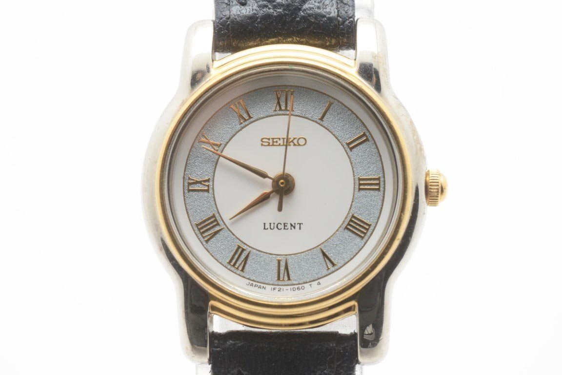 SEIKO セイコー LUCENT ルーセント 腕時計 日本製 金 ゴールド 白文字