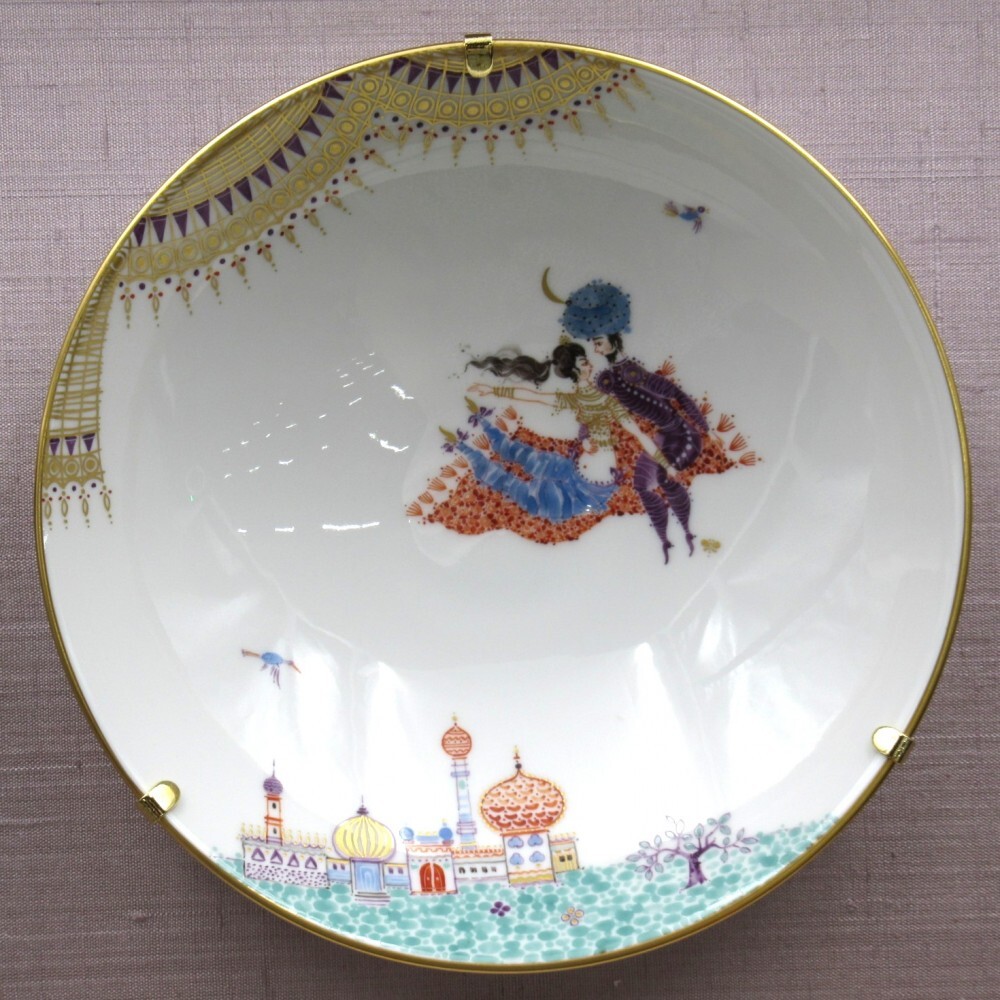 Meissen マイセン アラビアンナイト 千夜一夜物語 ボウル 額入 箱付