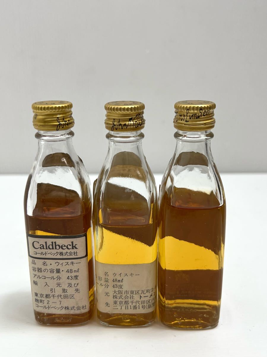 10本セット】Johnnie Walker ミニボトル ブラックラベル 48ml×3本