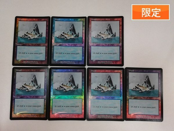 sA206s [限定] MTG Foil アリーナランド アイスエイジ版基本土地 島 計