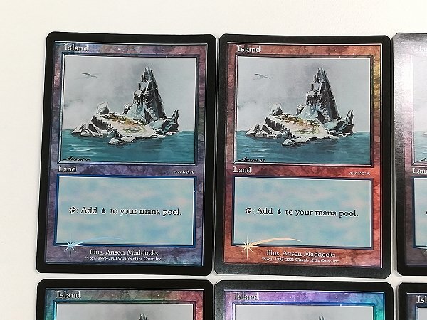 sA206s [限定] MTG Foil アリーナランド アイスエイジ版基本土地 島 計