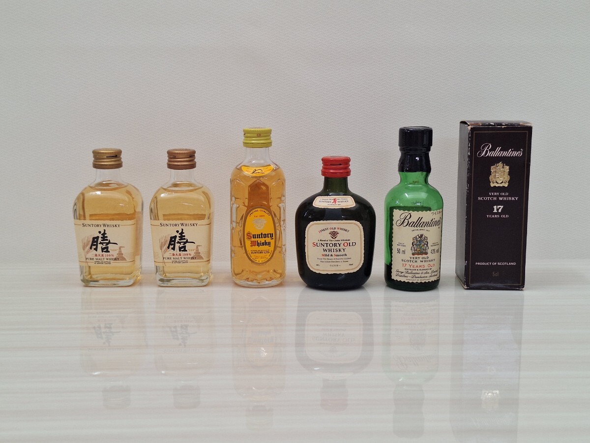 ウイスキー　 ミニチュアボトル　サントリー　バランタイン_1