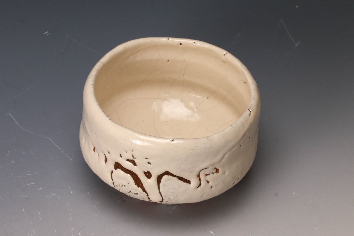 佳香】松浦無元 松雲窯 萩茶碗 共箱 共布 栞 茶道具 本物保証(茶碗