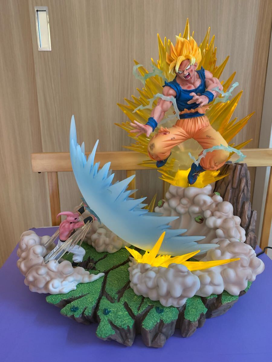 ドラゴンボール ガレージキット 孫悟空 元気玉 フィギュア 魔人ブウ 一