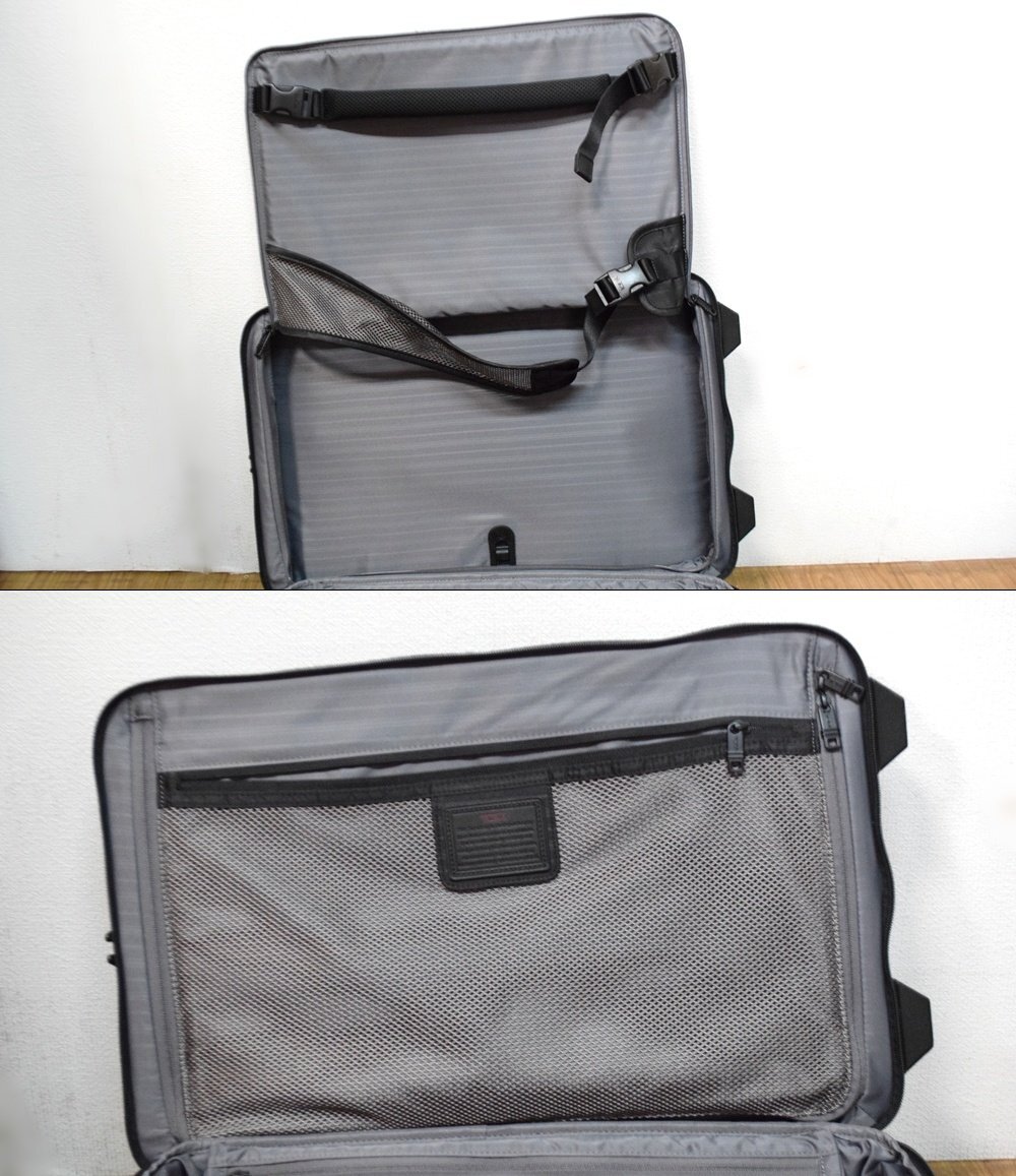 良品 TUMI ALPHA2 キャリーケース 22016D2 容量最大33L サイズW約35.5