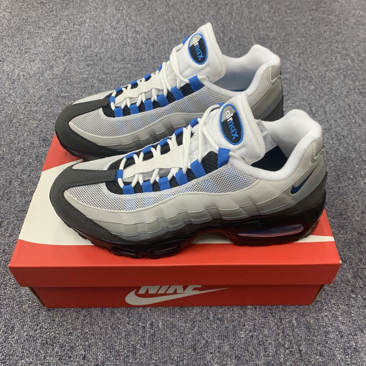 新品 27cm Nike AIR MAX 95 COOL GREY BLUE SPARK IM7410-100 ナイキ 