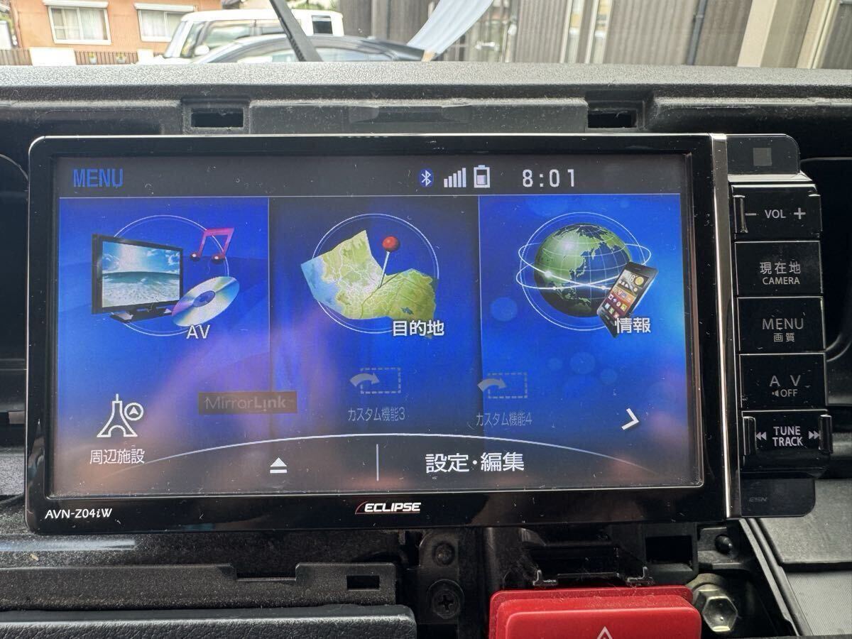 ★動作確認済み★ ECLIPSE AVN-Z04iw CD/DVD/TV/Bluetooth付き 配線類あり★ フルセグ　送料無料_2
