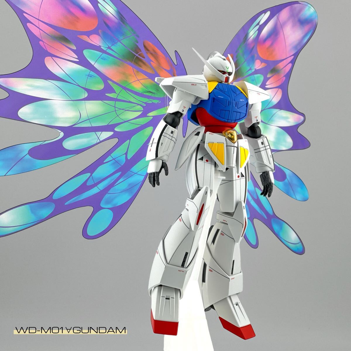 HG 1/144 WD-M01 ターンエーガンダム 月光蝶エフェクトユニット付き 塗装済 完成品 ガンプラ_1