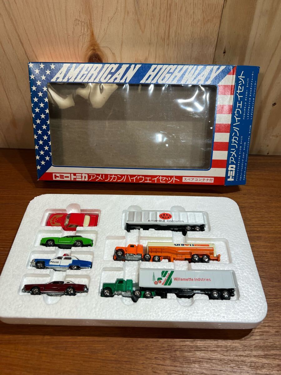 42 当時物 トミカ TOMICA 日本製 アメリカンハイウェイセット スペア