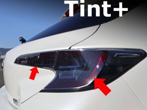 Tint+水洗→再利用OK テールランプ スモークフィルム カローラスポーツ(Type1：フルスモ