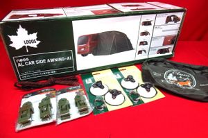 未開封 LOGOS ロゴス neos ALカーサイドオーニング-AI カーサイドタープ 付属品有り 車中
