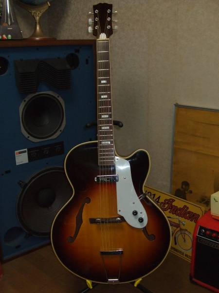 日本製フルアコ Montano-130P Archtop Guitar +グヤトーンPU(本体 