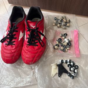 MIZUNO ミズノ　ラグビー　スパイク　シューズ　赤　27㎝　ポイント付き　送料無料