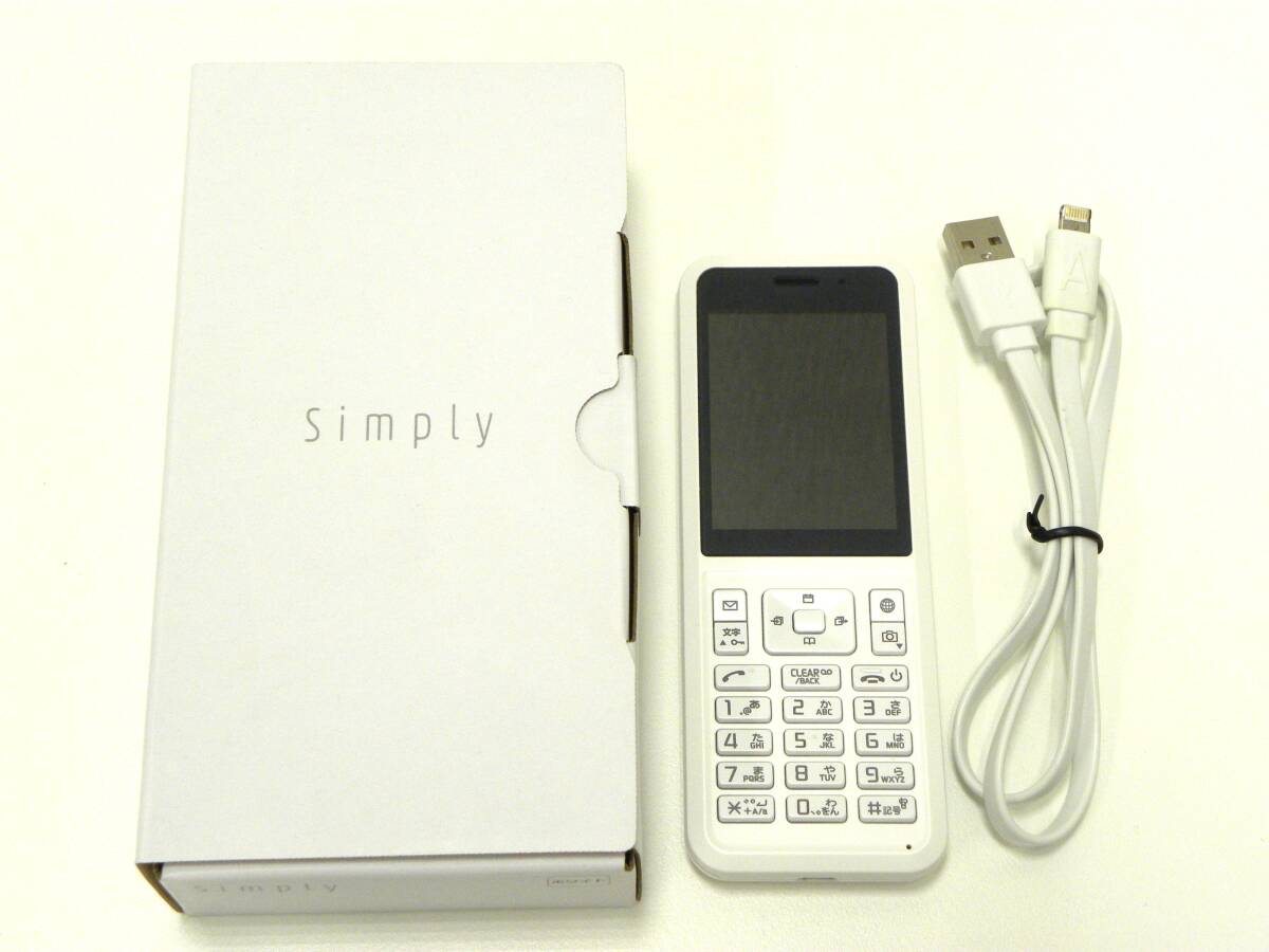 ほぼ新品 ソフトバンクsimply ホワイト NP602SI SoftBank Simply 602SI