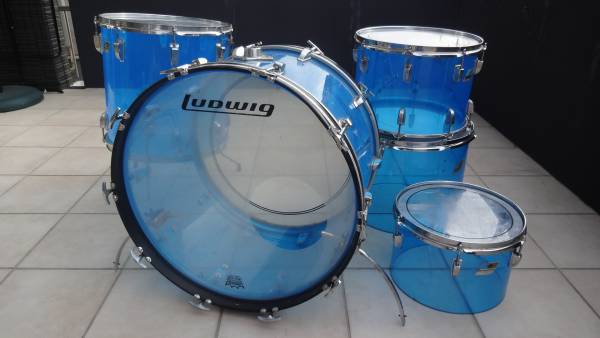 ラディック 青ビスタライト ludwig 70年代製 ビンテージ古い(セット 