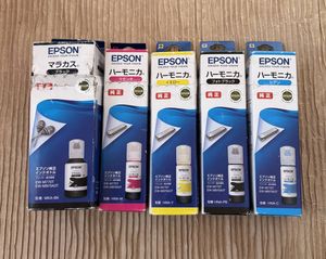 EPSON純正インクカートリッジ　MKA-BK マラカス、HNA-C HNA-M HNA-PB HNA-Y ハーモニカ　