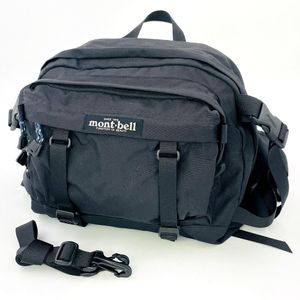 レア 90s 00s mont-bell モンベル 2WAY ショルダーバッグ ブラック Y2K テック アウトド