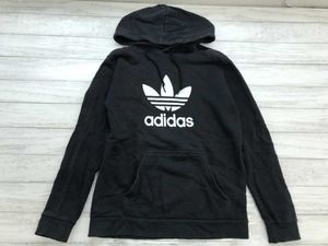 アディダス adidas トレフォイル 三つ葉 ロゴプリント プルオーバー スウェット パーカー