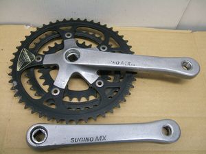 中古 クランクセット 170mm-48-38-28T SUGINO MX 110 JAPAN　161