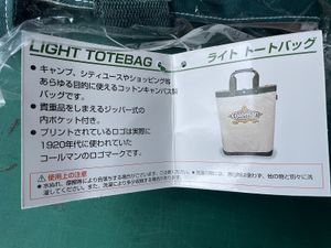 未開封　廃番　コールマン　レアなダイヤモンドロゴ　ライトトートバッグ