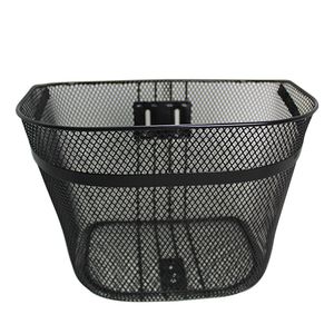 エナジープライス D型メッシュバスケット ブラック(プレート入) 自転車