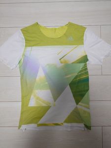 adidas アディダス ランニング シャツ Mサイズ グリーン