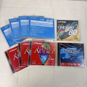 ☆未使用品☆CD-R CD-RW9枚まとめ売り TDK Victor FUJIFIIM RICOH (01118F