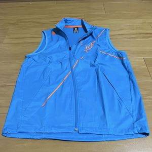 デサント DESCENTE ナイロンベスト スポーツベスト アウトドア スポーツ ゴルフ ブルー