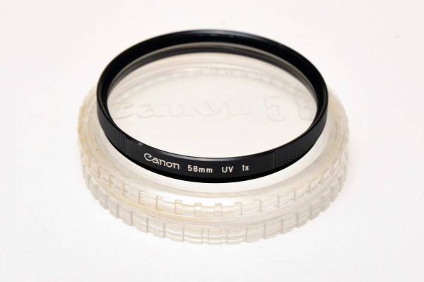 58mm Caｎon キャノン UV 新同品・ケース付④_1