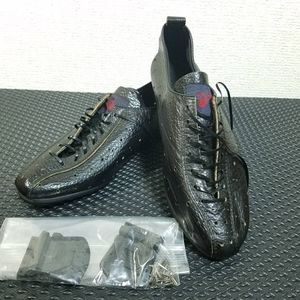 管U11 フジタ　レザーシューズ　25.5㎝　クリート＆ビス付き　made in Japan New Old Sto
