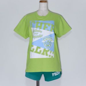 [Y-798] 【部活着／女子】熊本／高校　チアリーディング部　トレーニング用シャツ＆チア