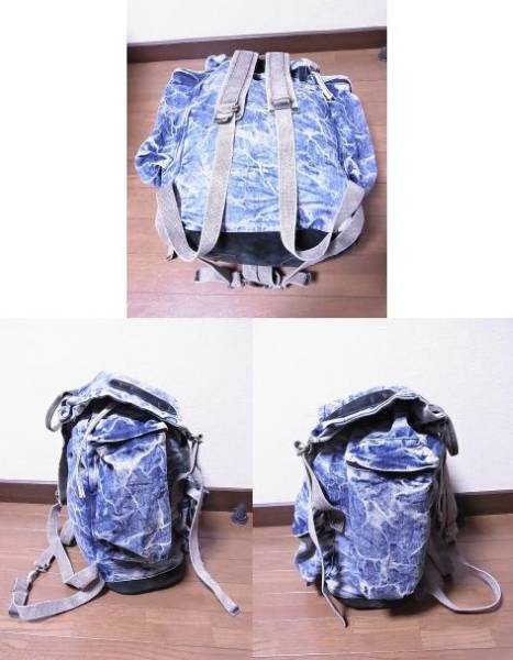 VINTI ANDREWS】ブリーチ デニム リュックサック バックパック  