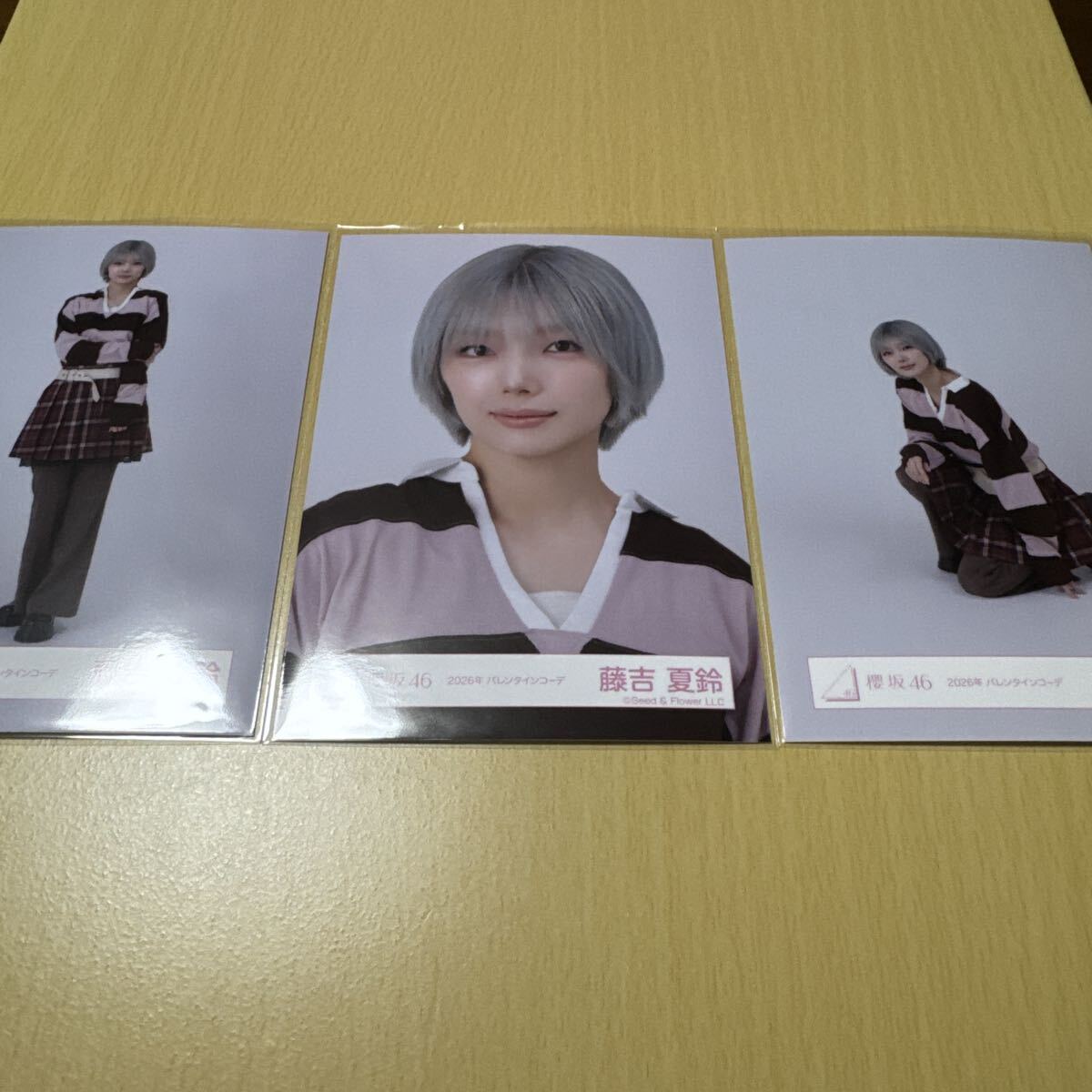 櫻坂46 藤吉夏鈴【 2026年 バレンタインコーデ 】ランダム生写真