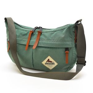 ◆578551 GREGORY グレゴリー 半月型ショルダーバッグ SUNBIRD メンズ グリーン