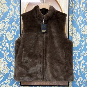 定価7万★christian milada・ミラノ発・ベスト★ミンク混 ソフト 防寒 軽量 シンプル ジ