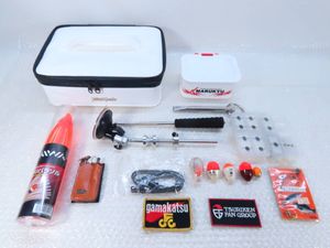 磯 波止 用品セット【中古品+未使用品】MST 釣武者 ダイワ 釣研 がまかつ マルキュー 他