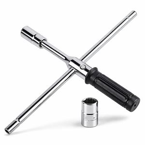 倍力クロスレンチで楽々タイヤ交換！ 4pc早回しレンチセット J077