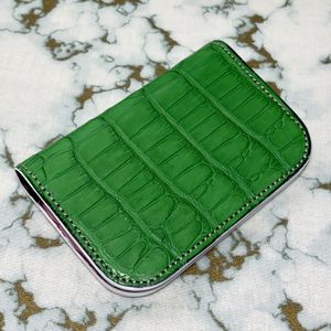 【春財布フェアー】firebird【ラウンドネスカードケース】アリゲーター(Ｅ.グリーン) 2つ