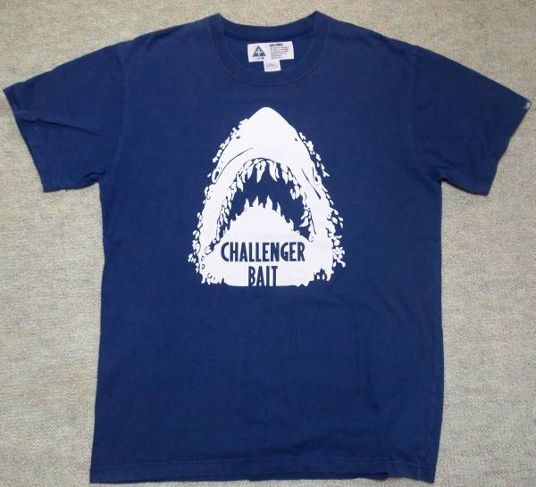 ☆CHALLENGERチャレンジャー☆ 魚骨ロゴプリント 半袖Tシャツ L(半袖T 
