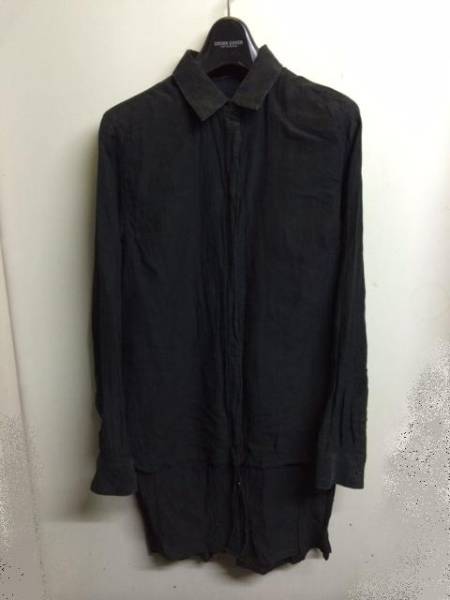 クリスヴァンアッシュ　コットンシルク　ロングシャツ　38