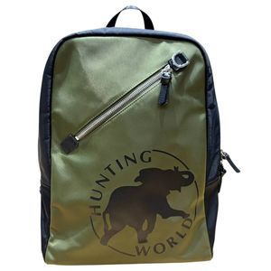 ハンティングワールド HUNTING WORLD リュック デイパック ナイロン ロゴ カーキ