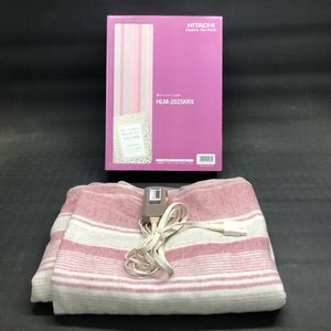 H4209 【中古品】 日立 電子コントロール電気毛布　HLM-202SKRX　丸洗いOK