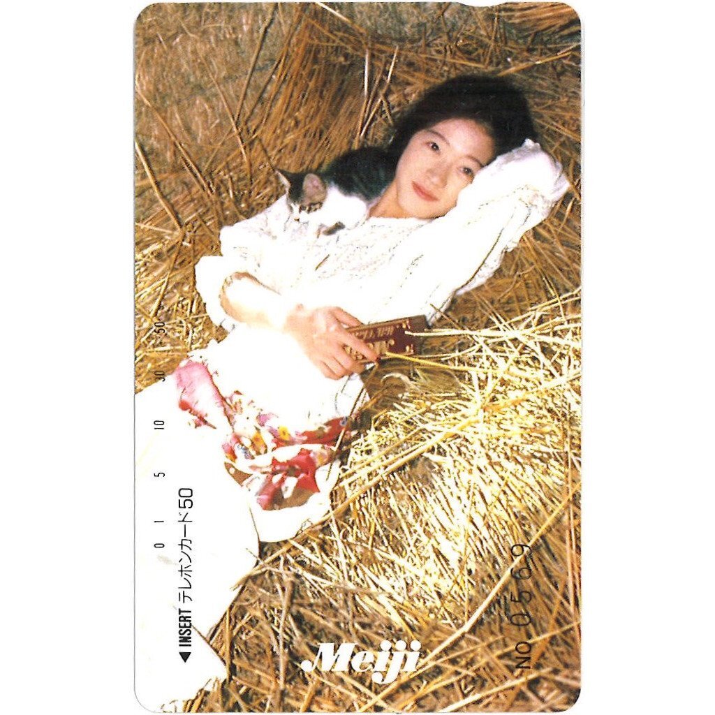 テレホンカード アイドル テレカ 中森明菜 明治製菓 N1003-0088 【公式