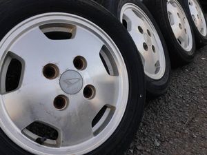 旧ダイハツ4穴PCD110　ムーブ外し ダイハツ純正13インチ4Bインセット50　4x110、145/65R1